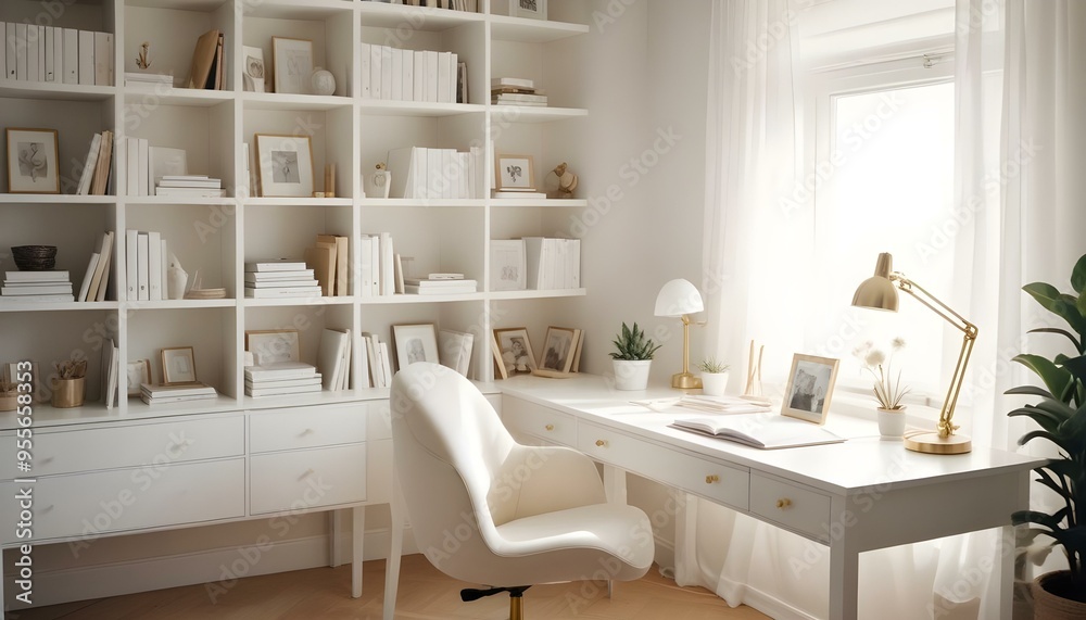 Fototapeta premium Photo interior modern design room 3d illustration