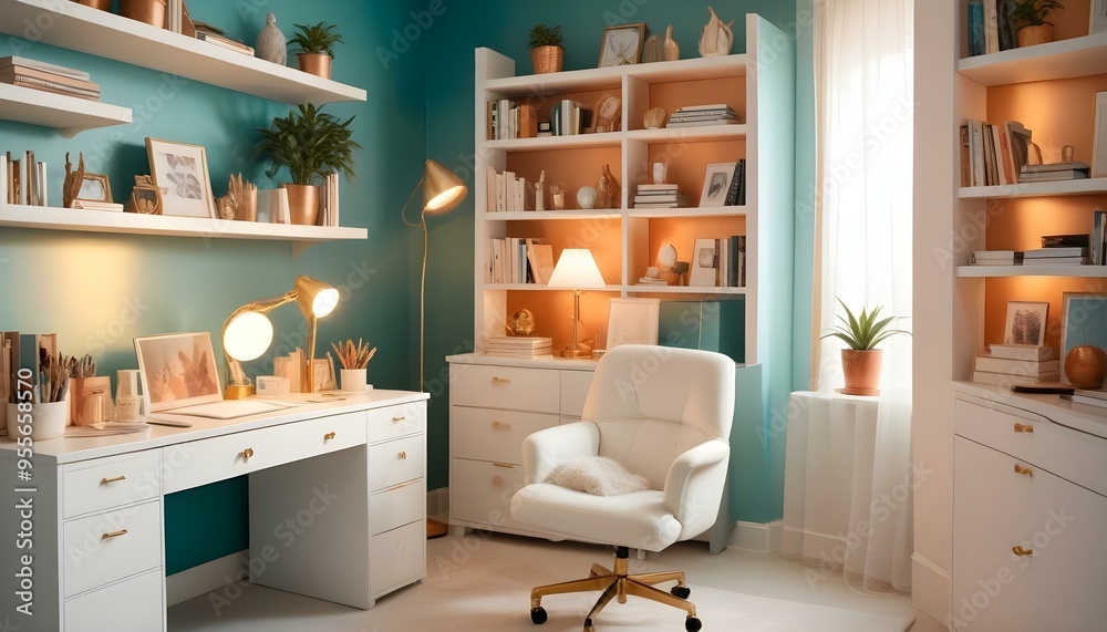 Photo interior modern design room 3d illustration Photo interior modern design room 3d illustration
