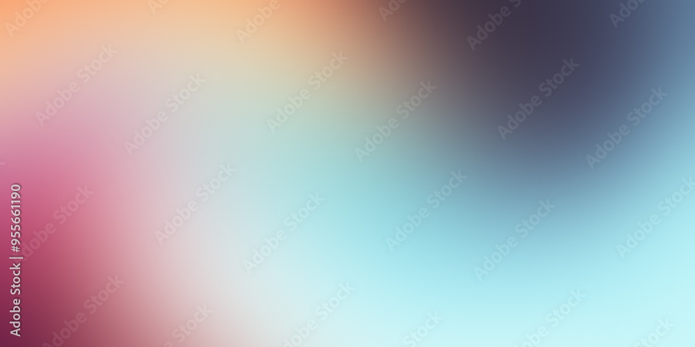 Fototapeta premium Abstract Colored Gradient Background Blurry Grainy Backgrounds For Banner, Poster, Wallpaper, Presentation,