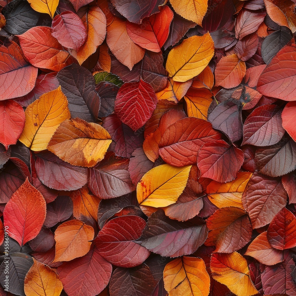 Close-up of a small leaf wall in autumn, deep reds, and golden yellows, intricate textures, perfect for seasonal backgrounds. Close-up of a small leaf wall in autumn, deep reds, and golden yellows, intricate textures, perfect for seasonal backgrounds.