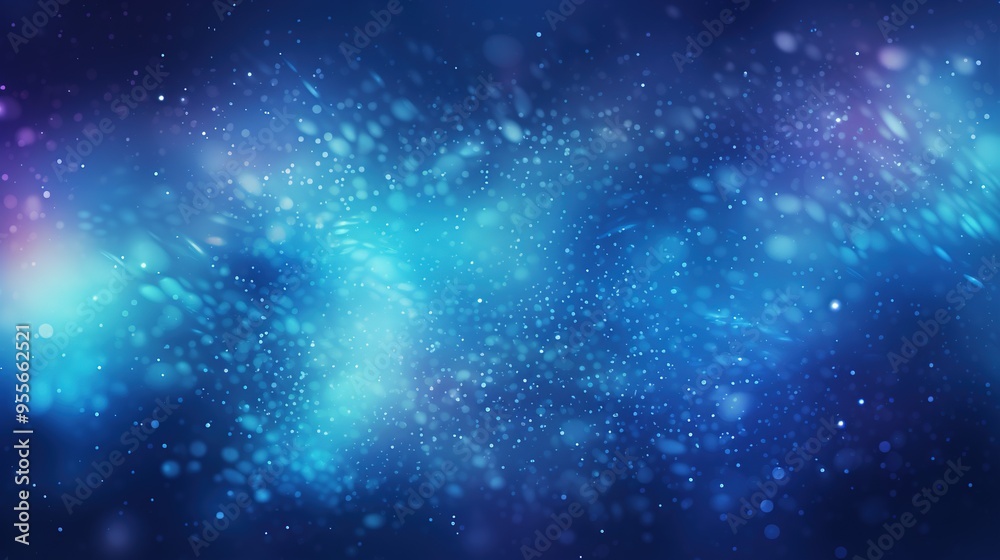 Naklejka premium Noisy blue black abstract background. Colorful gradient. Holographic blurred grainy gradient banner background texture