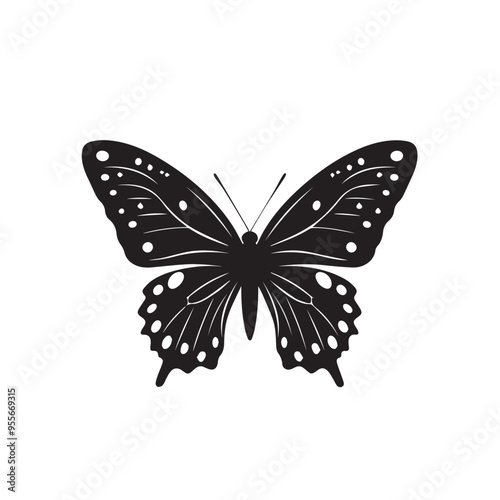 Butterfly in cartoon, doodle style . Image for t-shirt, web, mobile apps and ui. Isolated 2d vector illustration in logo, icon, sketch style, Eps 10, black and white. AI Generative