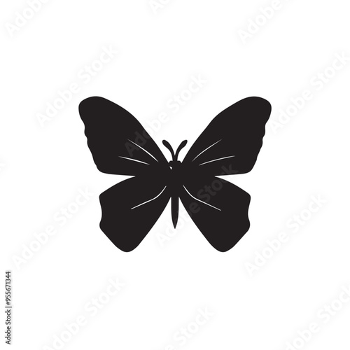 Butterfly in cartoon, doodle style . Image for t-shirt, web, mobile apps and ui. Isolated 2d vector illustration in logo, icon, sketch style, Eps 10, black and white. AI Generative