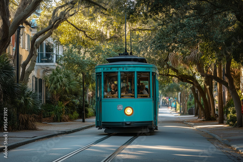 Turquoise Trolley Adventure on Historic Colonial Streets