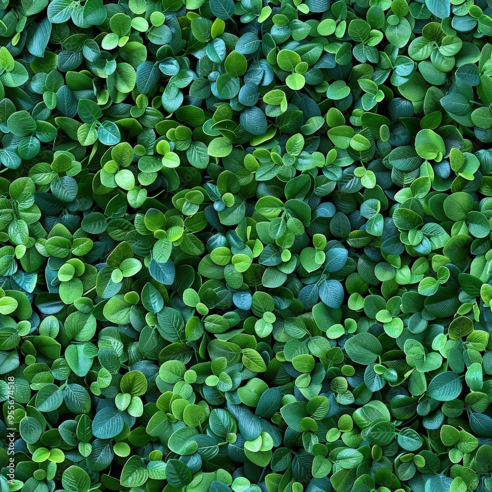 Dense wall of tiny leaves, arranged to create a seamless surface, vibrant greens and intricate textures, perfect for tranquil designs. Dense wall of tiny leaves, arranged to create a seamless surface, vibrant greens and intricate textures, perfect for tranquil designs.