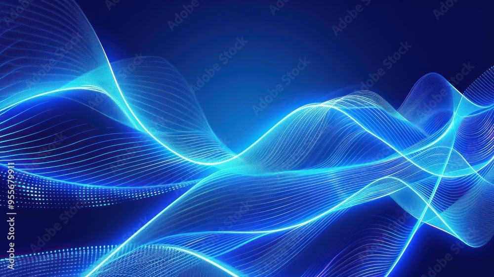 Abstract Blue Wave Background Abstract Blue Wave Background