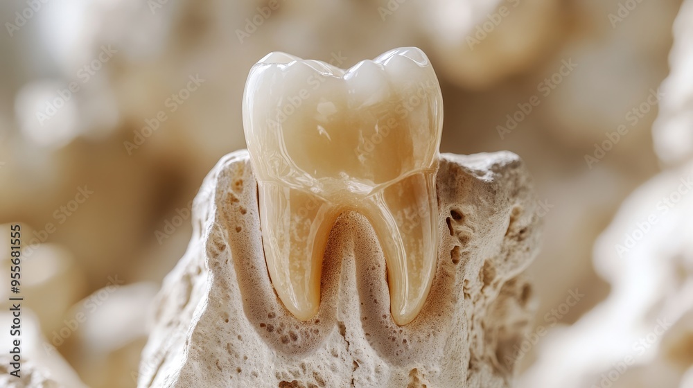 Healthy tooth close-up. Dental health concept Healthy tooth close-up. Dental health concept