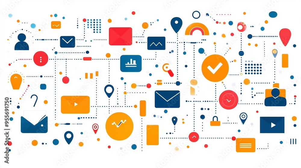 Marketing infographic campaign strategies icons and flowcharts Marketing infographic campaign strategies icons and flowcharts