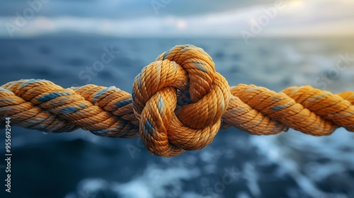 Sea knot on a rope