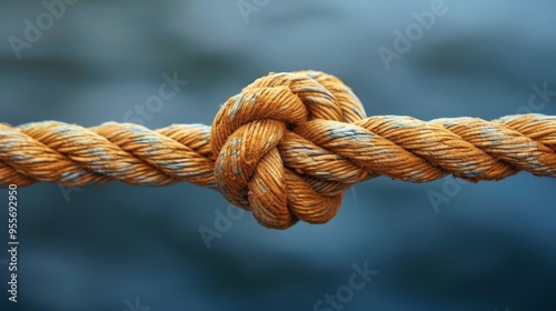 Sea knot on a rope