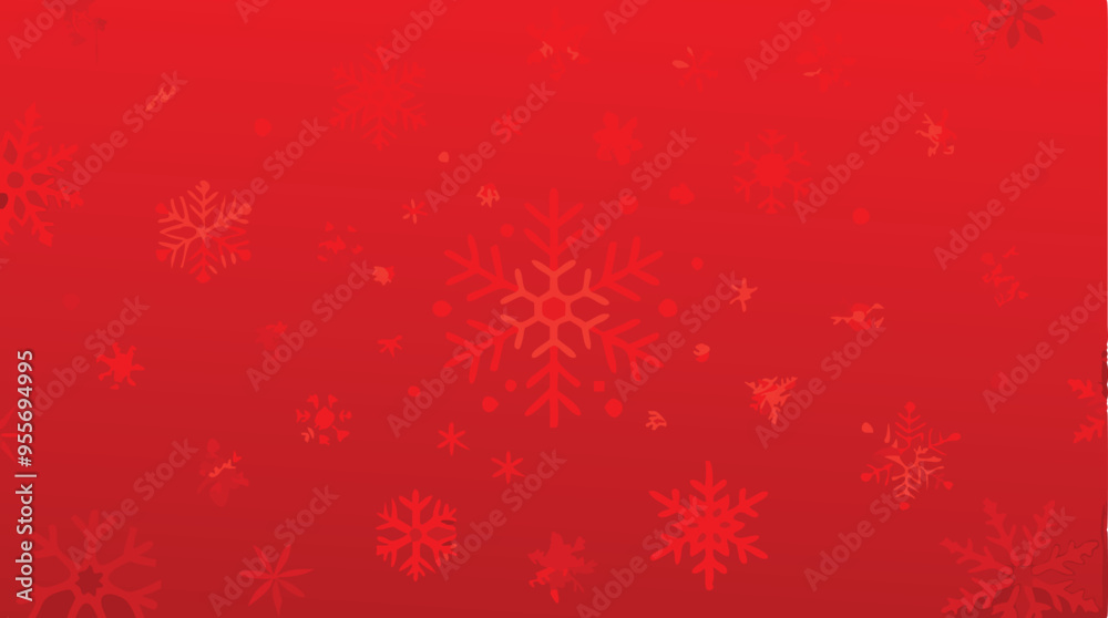 Christmas Red Background with Snowflakes, Festive Red Gradient Design with Delicate Texture, Christmas Decorative Style, Perfect for Holiday Themes, High-Resolution Flat Design, Seasonal Atmosphere Christmas Red Background with Snowflakes, Festive Red Gradient Design with Delicate Texture, Christmas Decorative Style, Perfect for Holiday Themes, High-Resolution Flat Design, Seasonal Atmosphere