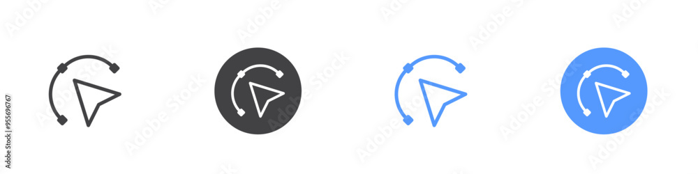 Anchor icon Flat set in black and white color Anchor icon Flat set in black and white color