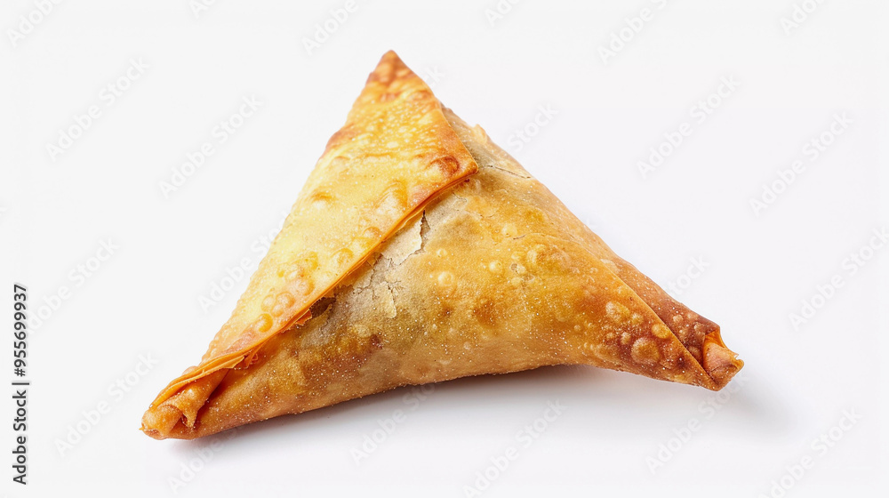 Crispy samosa isolated on white background Crispy samosa isolated on white background