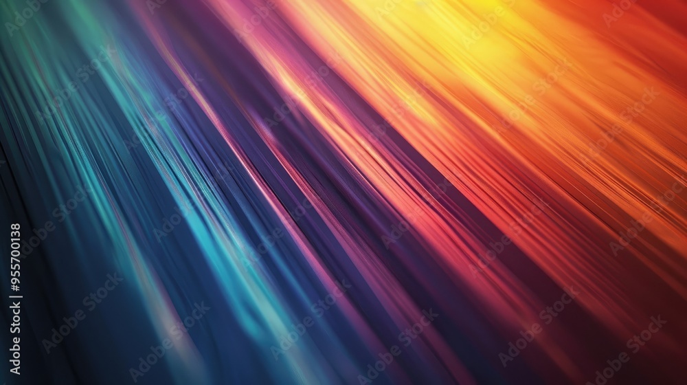 Gradient stripes with a soft reflective finish Gradient stripes with a soft reflective finish