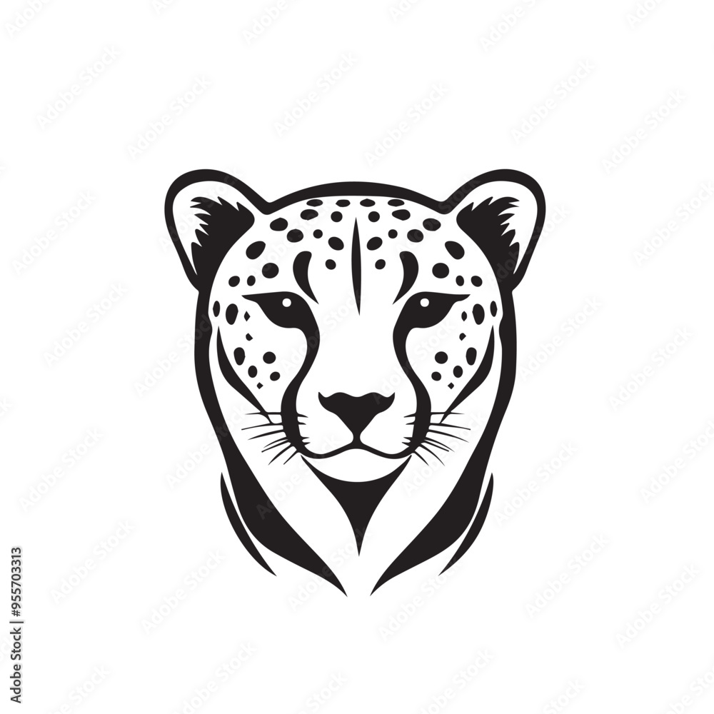 Cheetah in cartoon, doodle style . Image for t-shirt, web, mobile apps and ui. Isolated 2d vector illustration in logo, icon, sketch style, Eps 10, black and white. AI Generative Cheetah in cartoon, doodle style . Image for t-shirt, web, mobile apps and ui. Isolated 2d vector illustration in logo, icon, sketch style, Eps 10, black and white. AI Generative
