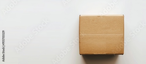 Cardboard Box On White Background