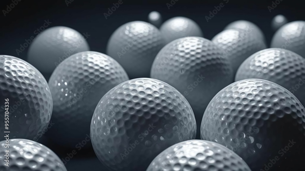 Many golf balls together closeup isolated on white. Textured background of used golf balls. Professional sports industry, equipment hobby participation. White golf balls background. Banner. Close up Many golf balls together closeup isolated on white. Textured background of used golf balls. Professional sports industry, equipment hobby participation. White golf balls background. Banner. Close up