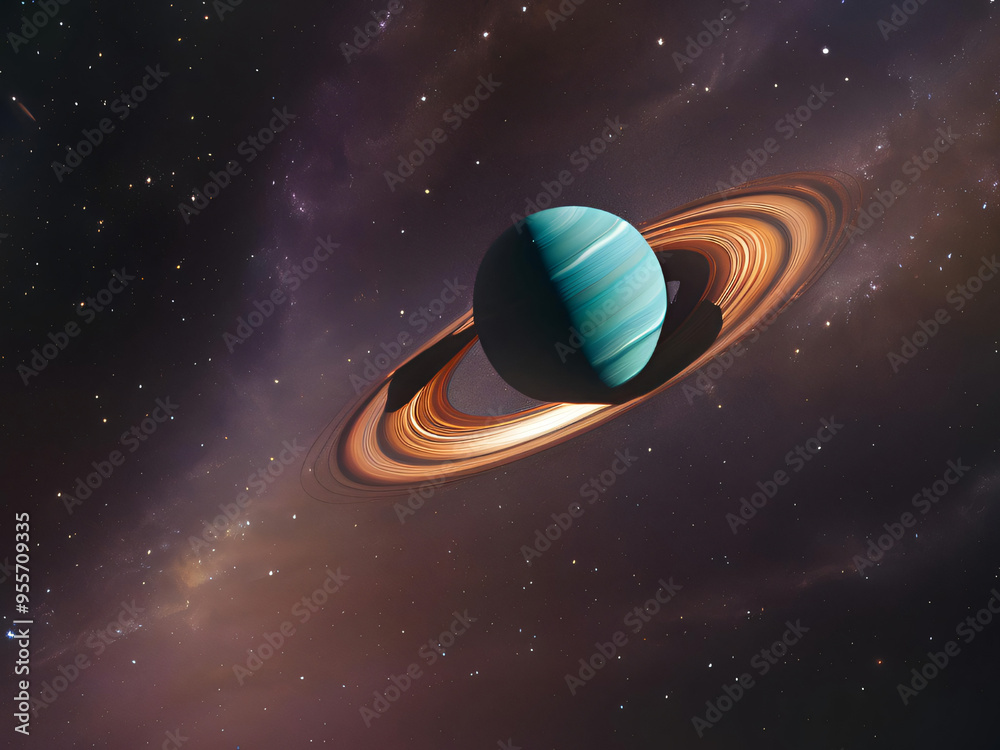 Naklejka premium planets and stars