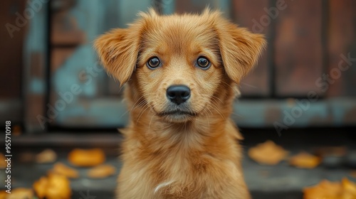 poignant portrait of a lonely stray dog in gritty urban setting emotive 4k imagery captures the plight of abandoned animals thoughtprovoking exploration of societal issues and animal welfare photo