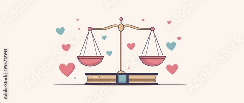 Balance between law and compassion in the legal system photo