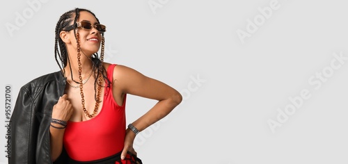 Stylish cool African-Americ...