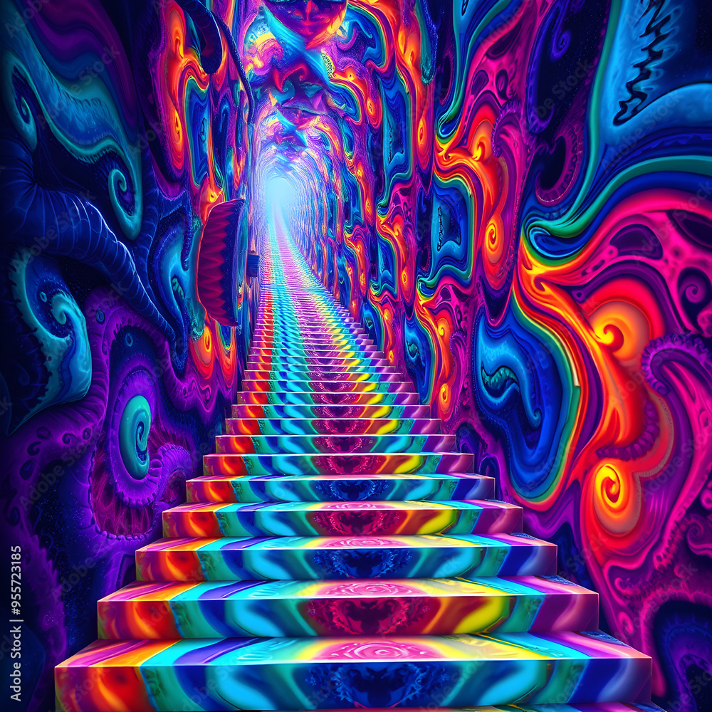  the stairway of psychedelics background