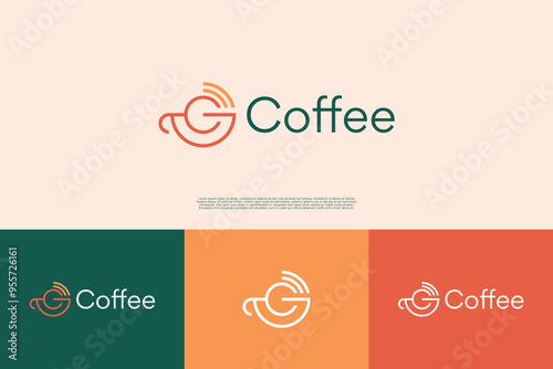 Letter C coffee logo design
