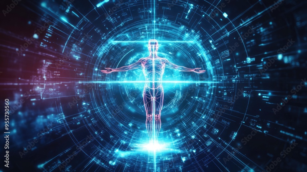 Wellness and health care sign with a modern design, displayed on a dynamic futuristic background, symbolizing innovation and vitality Wellness and health care sign with a modern design, displayed on a dynamic futuristic background, symbolizing innovation and vitality