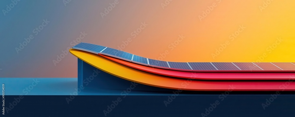 Creative infographic showing solar panel installation growth over time ...