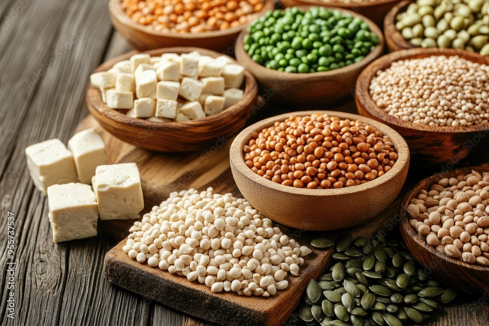 Assortment of grains & legumes. Perfect for a blog post about healthy eating or a recipe with various grains & legumes. Assortment of grains & legumes. Perfect for a blog post about healthy eating or a recipe with various grains & legumes.