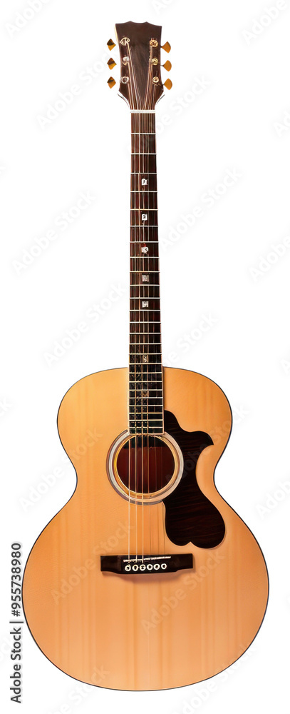 Obraz premium PNG Classic guitar white background string music.