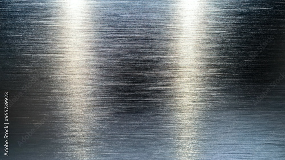 Brushed Metal Surface with Two Bright Highlights Brushed Metal Surface with Two Bright Highlights