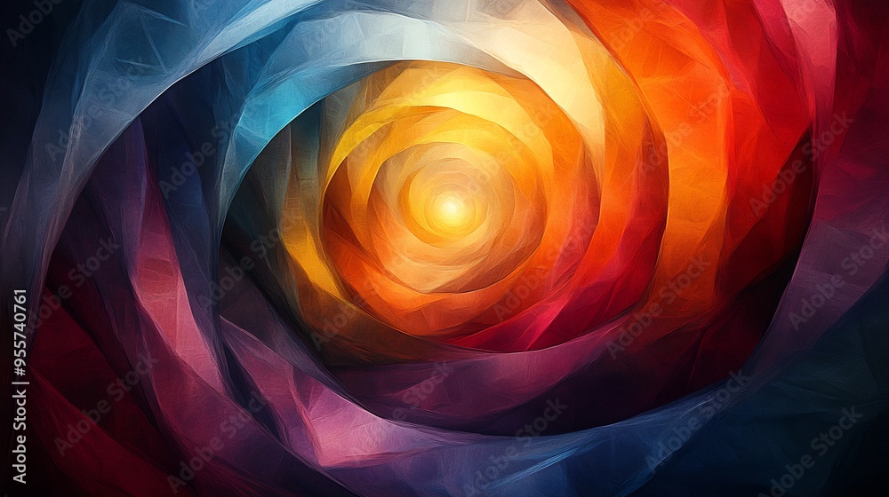 Vibrant abstract digital art swirling colors geometric shapes dynamic movement Vibrant abstract digital art swirling colors geometric shapes dynamic movement
