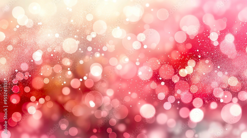 Festive Background with Bokeh Lights in shades of red and white for Celebration or Holiday Design Festive Background with Bokeh Lights in shades of red and white for Celebration or Holiday Design