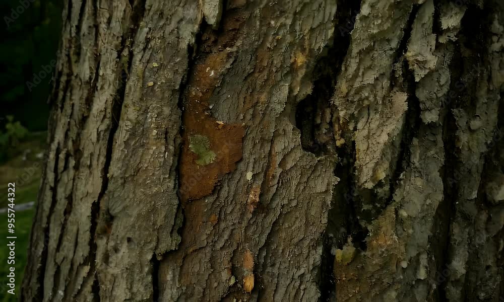 Close-Up of Tree Bark Texture with Rough Surface and Deep Cracks Close-Up of Tree Bark Texture with Rough Surface and Deep Cracks