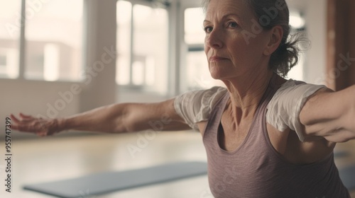 Senior Woman Practicing Yoga in Studio Free Download Senior Woman Practicing Yoga in Studio - GFXLoad
