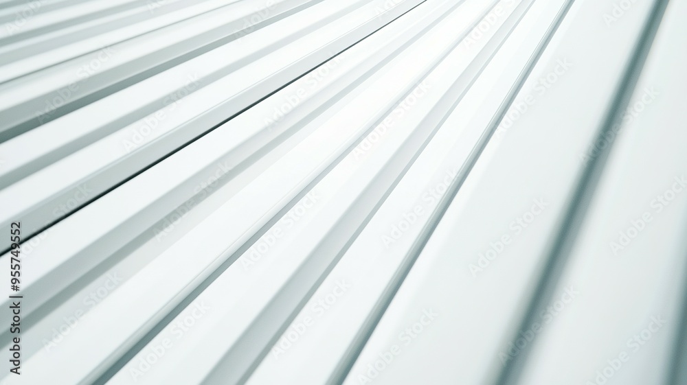 Fototapeta premium Abstract White Stripes Converging in the Distance