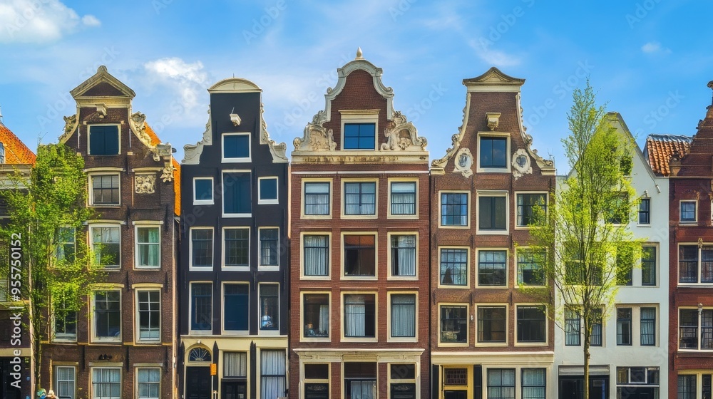 Fototapeta premium Charming Canal Houses of Amsterdam