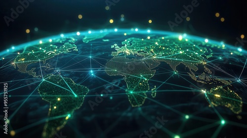 Global network of green energy systems interconnecting continents