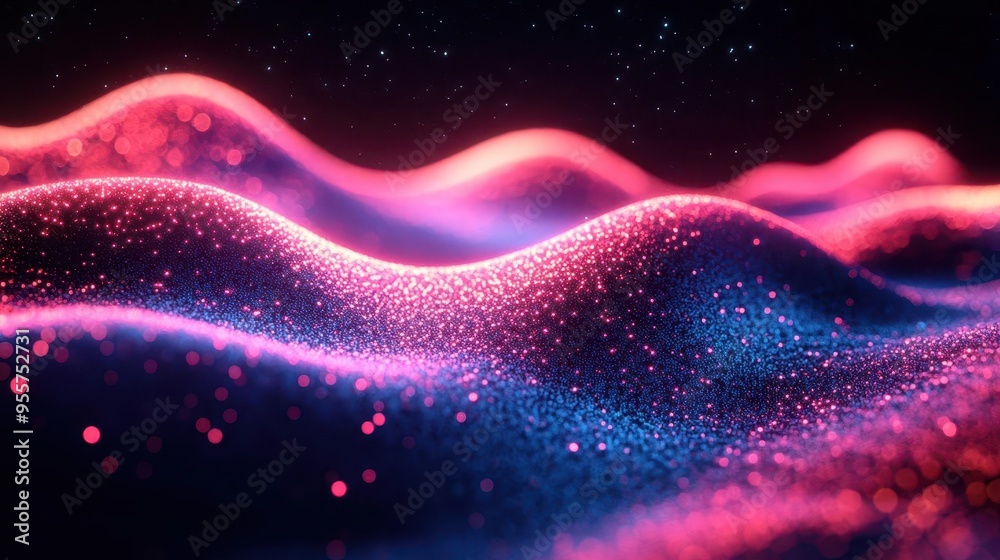 abstract digital landscape with flowing neon lines and glowing bokeh pink and blue hues create a futuristic data visualization concept abstract digital landscape with flowing neon lines and glowing bokeh pink and blue hues create a futuristic data visualization concept