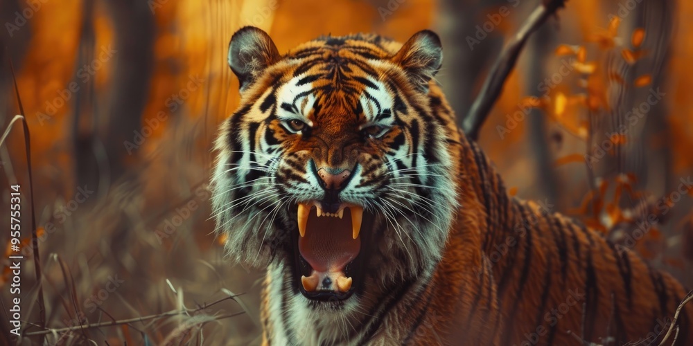 Majestic Tigers boasting golden fur and dark stripes the largest wild ...