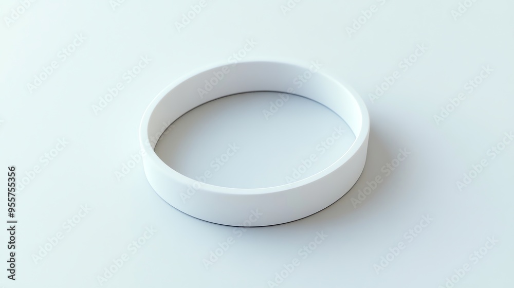 White Ring on a White Background White Ring on a White Background