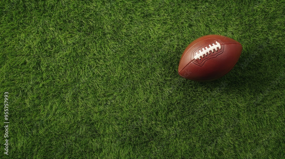 Football on Green Grass Football on Green Grass