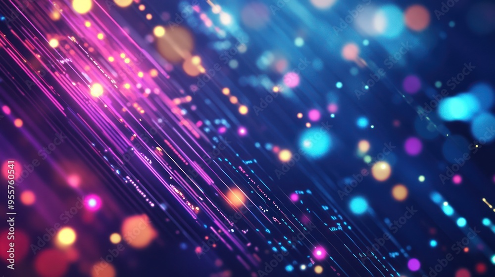 Fototapeta premium Abstract Neon Lights Background