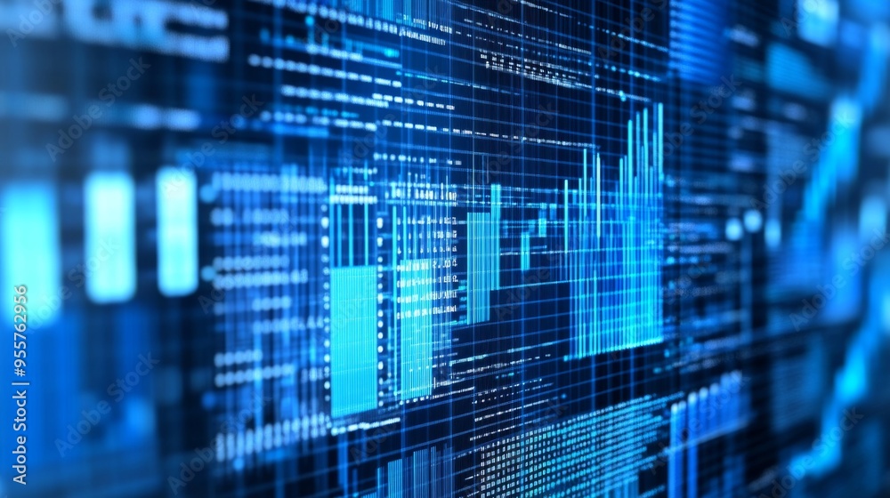 Blue Data Visualization Blue Data Visualization