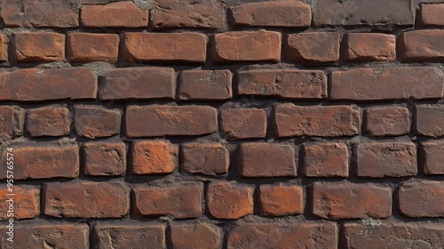 Rustic Red Brick Wall Texture