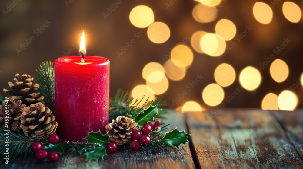 christmas decoration with candle christmas decoration with candle
