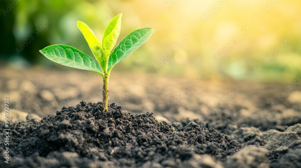 Fresh Seedling in Soil Fresh Seedling in Soil
