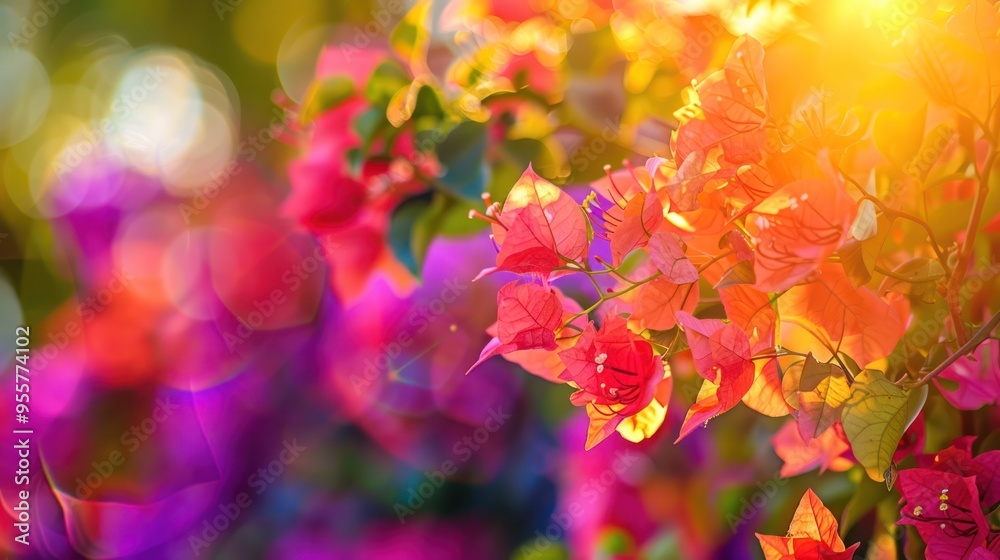 Bougainvillea Blooms in the Sun