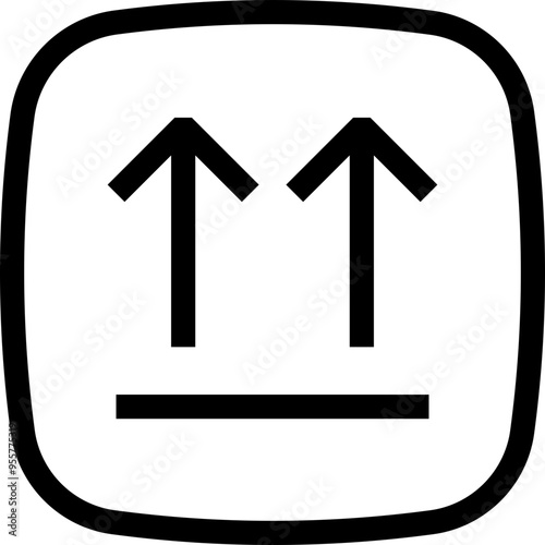 Upward Arrow Shipping Icon